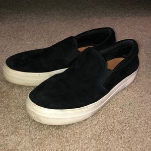 Women’s Black Steve Madden Platform Slip-ons